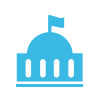 Graphic of domed municipal building to represent counties